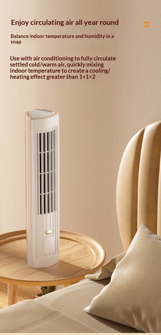 Ventilador de Escritorio Multifuncional Blanco con Función de Pie para Oficina - Image 22