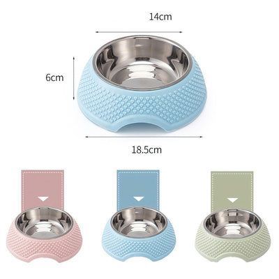 Comedero y Bebedero para Mascotas en Acero Inoxidable con Base Antideslizante - Image 8