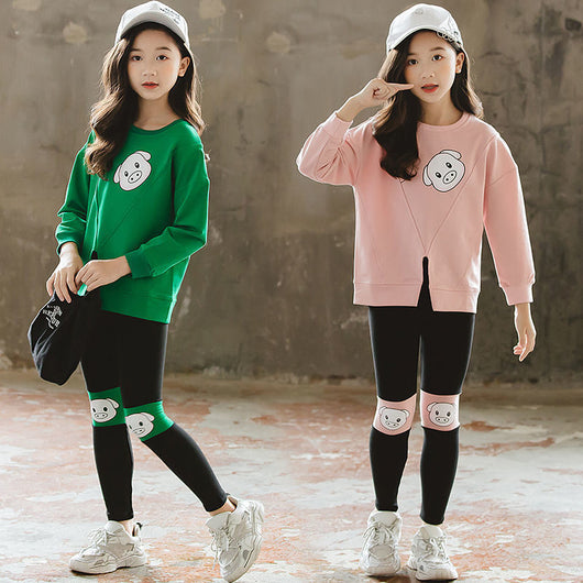 Conjunto Deportivo Niña dos Piezas con Sudadera Manga Larga - Image 5