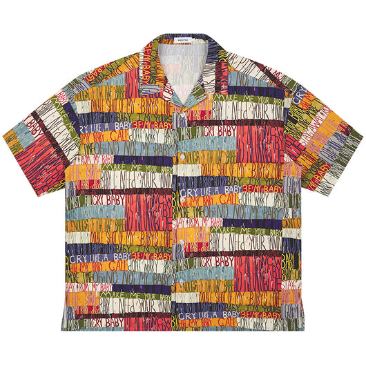 Camisa Suelta con Estampado de Letras y Bloques de Color - Image 3