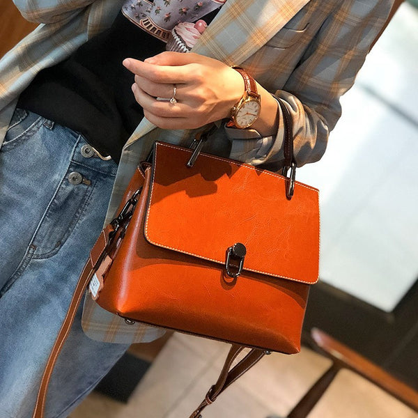 Bolso de Cuero Genuino Premium para Mujer - Diseño Elegante y Sofisticado