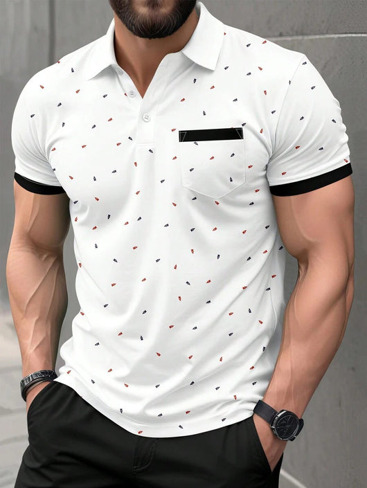 Playera Tipo Polo Cuello Solapa Estilo Urbano Primavera-Verano - Image 9