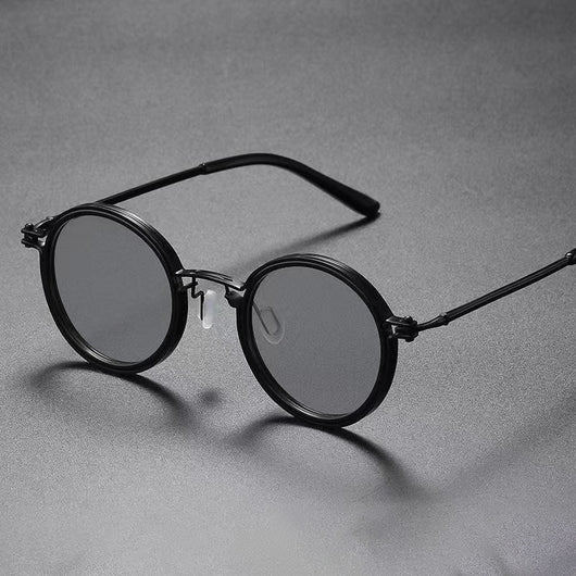 Gafas de Sol Redondas Punk Metal para Hombre - Image 2