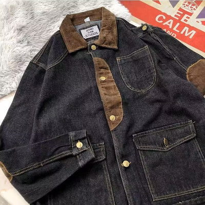 Chaqueta Safari Denim Vintage Lavado - Estilo Tough Guy para Hombre - Image 9