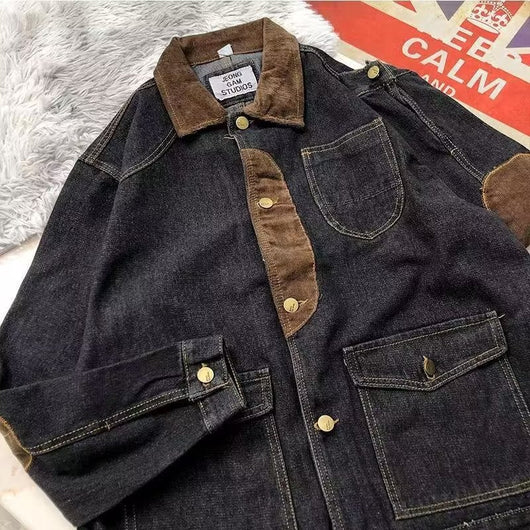 Chaqueta Safari Denim Vintage Lavado - Estilo Tough Guy para Hombre - Image 9