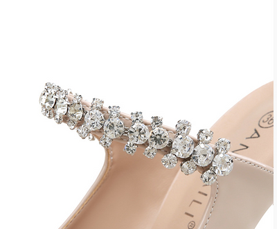 Tacones Altos Puntiagudos con Brillantes para Mujer - Image 4