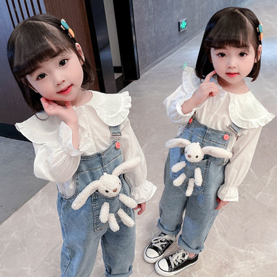 Overol Denim de Manga Larga para Niñas - Colección Otoño - Image 11