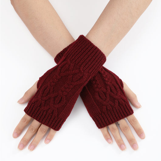 Guantes Tejidos Medio Dedo para Parejas - Lana Cálida Invierno Unisex - Image 23