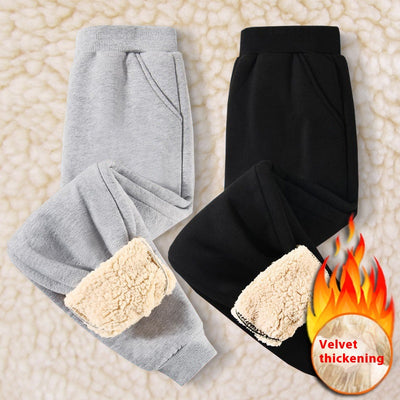 Pantalones de Buzo Térmicos Infantiles con Forro de Lana de Cordero - Image 2