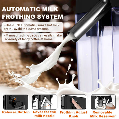 Cafetera Automática Italiana con Espumador de Leche Integrado - Image 11