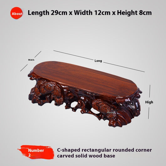 Base de Madera Maciza para Adornos con Surcos Personalizables - Image 36