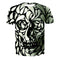 Camiseta Suelta Estampada Abstracta Vertigo para Hombre