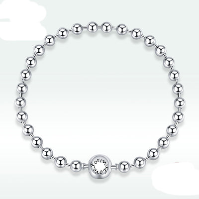 Pulsera de Plata Esterlina con Cuentas Geométricas Redondas - Image 11