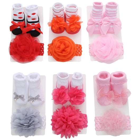 Calcetines para Bebé con Encaje y Rayas - Estilo Europeo