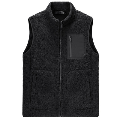 Chaleco de Terciopelo Teddy Liso para Hombre - Image 4
