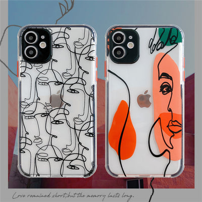 Funda para celular con diseño de líneas abstractas minimalistas - Image 6