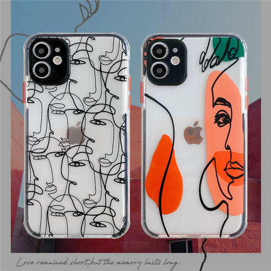 Funda para celular con diseño de líneas abstractas minimalistas - Image 6