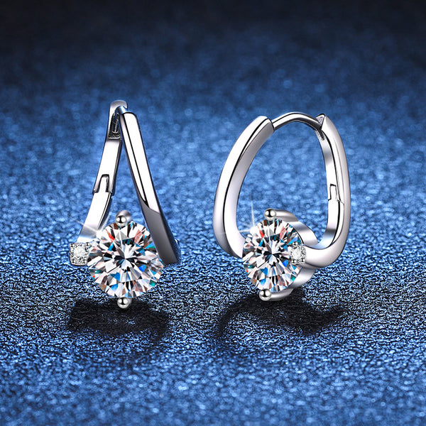 Aretes de Moissanita en Plata 925 - Lujo Asequible