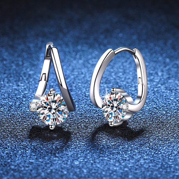 Aretes de Moissanita en Plata 925 - Lujo Asequible