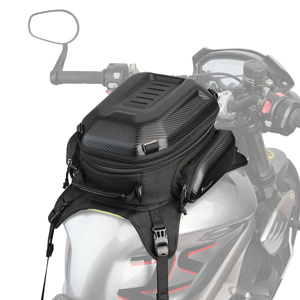 Mochila Expandible 15L para Motocicleta con Carcasa Rígida