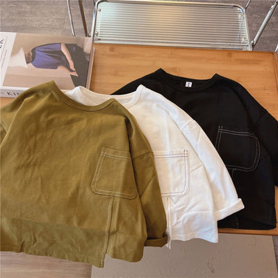 Blusa Interior de Otoño para Bebé con Diseño Irregular - Image 3