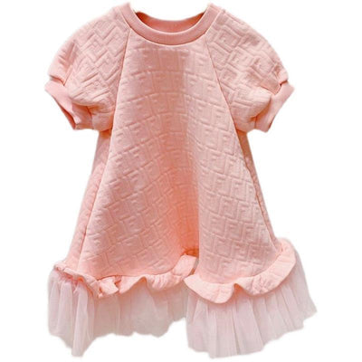 Vestido Princesa de Malla Manga Corta - Image 11