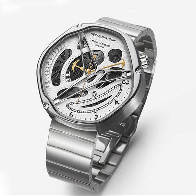 Reloj de Lujo para Hombre con Diseño Calado Alien - Image 7