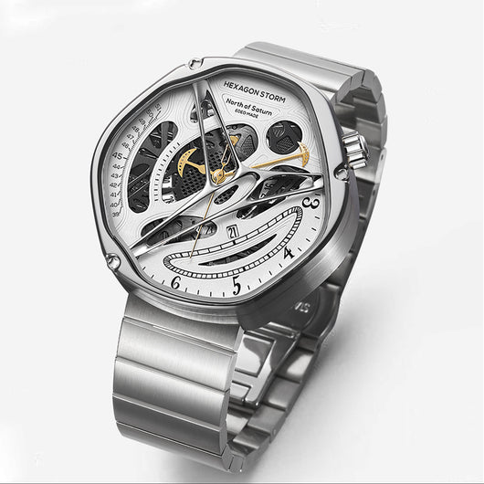 Reloj de Lujo para Hombre con Diseño Calado Alien - Image 7
