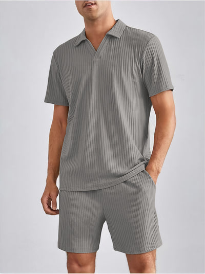 Conjunto Casual de Polo y Shorts para Hombre - Image 13