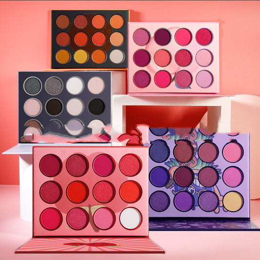 Paleta de Sombras de Frutas 12 Colores - Portátil y Práctica