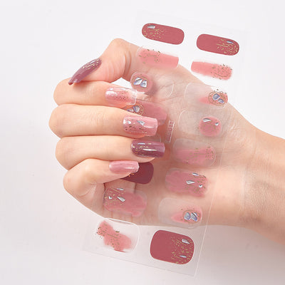 Pegatinas de Uñas Efecto Ojo de Gato Bronceado con Letras de Color - Image 45