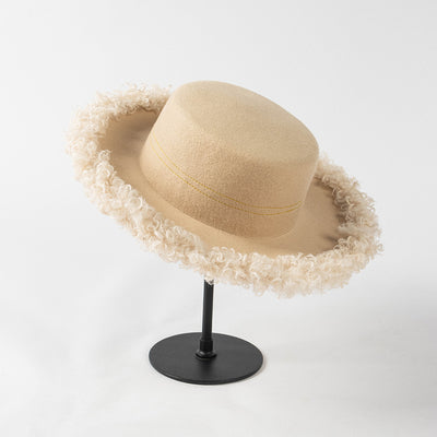 Sombrero de Lana Premium con Ala Rizada - Estilo Casual Invierno - Image 12