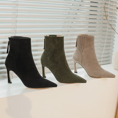 Botines Stiletto Puntiagudos para Mujer - Elegancia y Estilo - Image 9