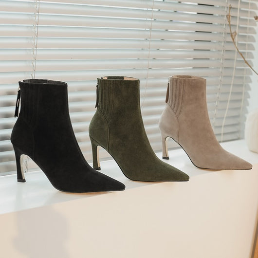 Botines Stiletto Puntiagudos para Mujer - Elegancia y Estilo - Image 9