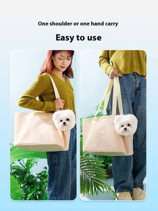 Bolsa Bandolera de Malla Transpirable para Gatos - Primavera Verano - Image 12