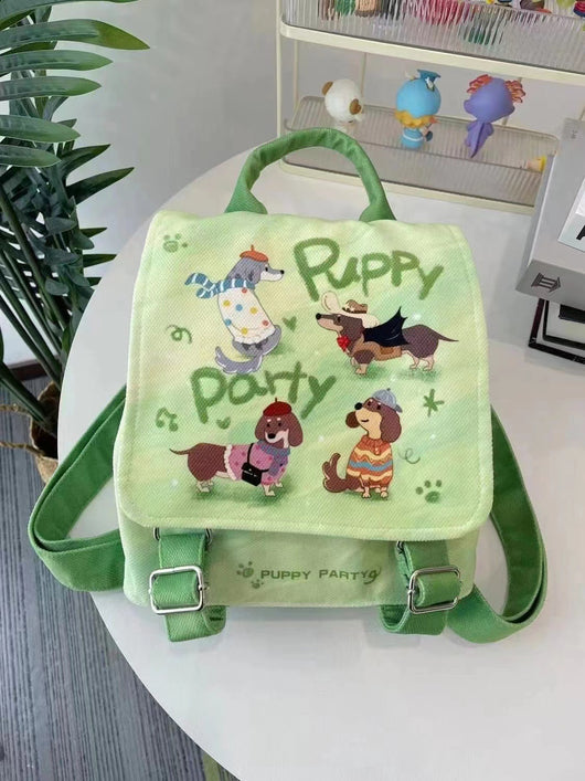 Mochila Escolar Temática de Cachorros - Diseño Casual y Adorable - Image 4