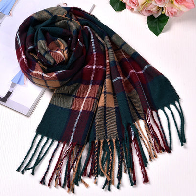 Bufanda Escocesa de Invierno Estilo Británico - Image 25