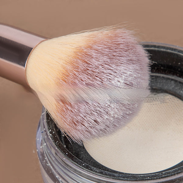 Set Profesional de Brochas de Maquillaje - Base, Sombras e Iluminador