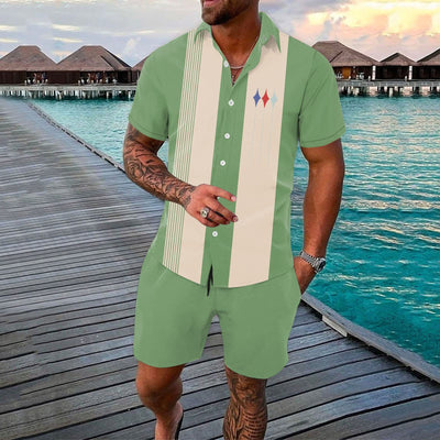 Conjunto de Shorts Deportivos 3D con Degradado - 2 Piezas - Image 4