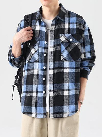 Camisa de Cuadros Manga Larga para Hombre - Image 18