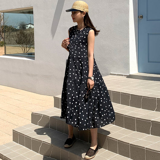 Vestido de Gasa con Lunares - Diseño Suelto y Fresco para Verano - Image 7