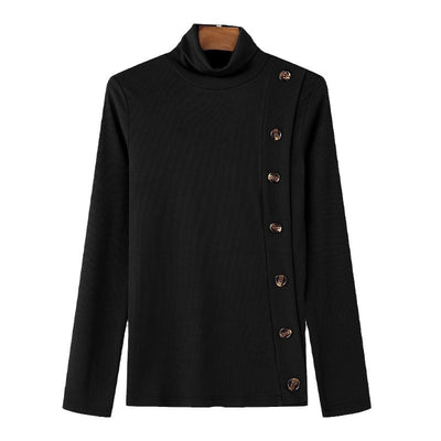Suéter Cuello Alto para Hombre con Botones - Diseño Clásico Europeo - Image 5