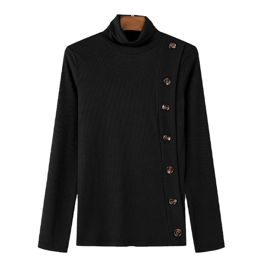 Suéter Cuello Alto para Hombre con Botones - Diseño Clásico Europeo - Image 5