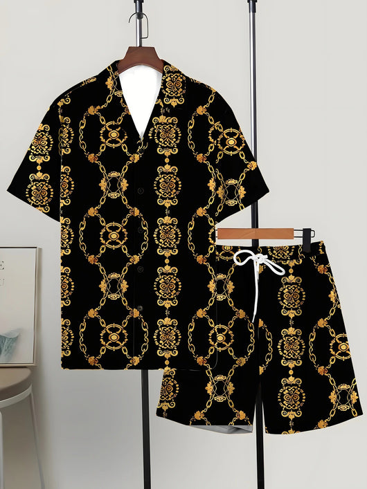 Conjunto Hombre Playera y Shorts Estampados Modernos y Cómodos - Image 15