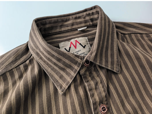 Camisa Casual de Algodón Vintage con Lavado Pesado para Hombre - Image 16
