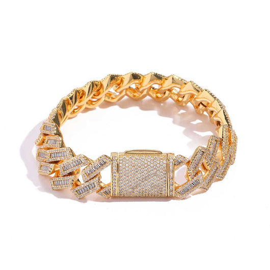 Cadena Cubana Hip Hop de Diamantes Doble Fila 18mm - Image 24