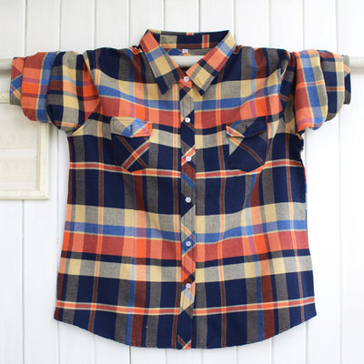 Camisa Suelta de Manga Larga para Niños Talla Grande - Image 4