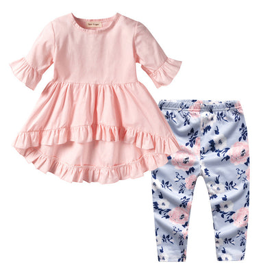 Pantalón Floral Niña con Blusa de Algodón y Mangas Acampanadas - Image 14
