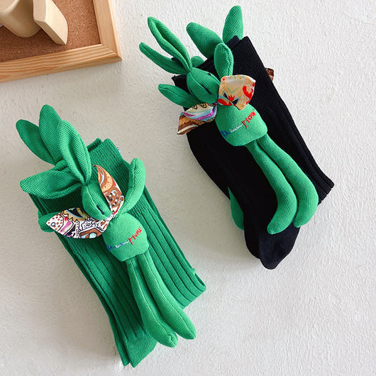 Calcetines Texturizados Otoño Invierno - Diseño 3D Moderno Verde - Image 5