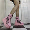 Botas Plataforma Cuña para Mujer Talla Grande Punta Redonda